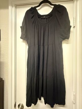 Torrid Black Scoop Neck Short Sleeve Dress